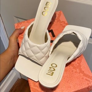 Square toe heels never worn only tried them on